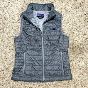 PATAGONIA WOMEN'S NANO PUFF VEST. Grey/Silver. Size: M. Great Condition!
